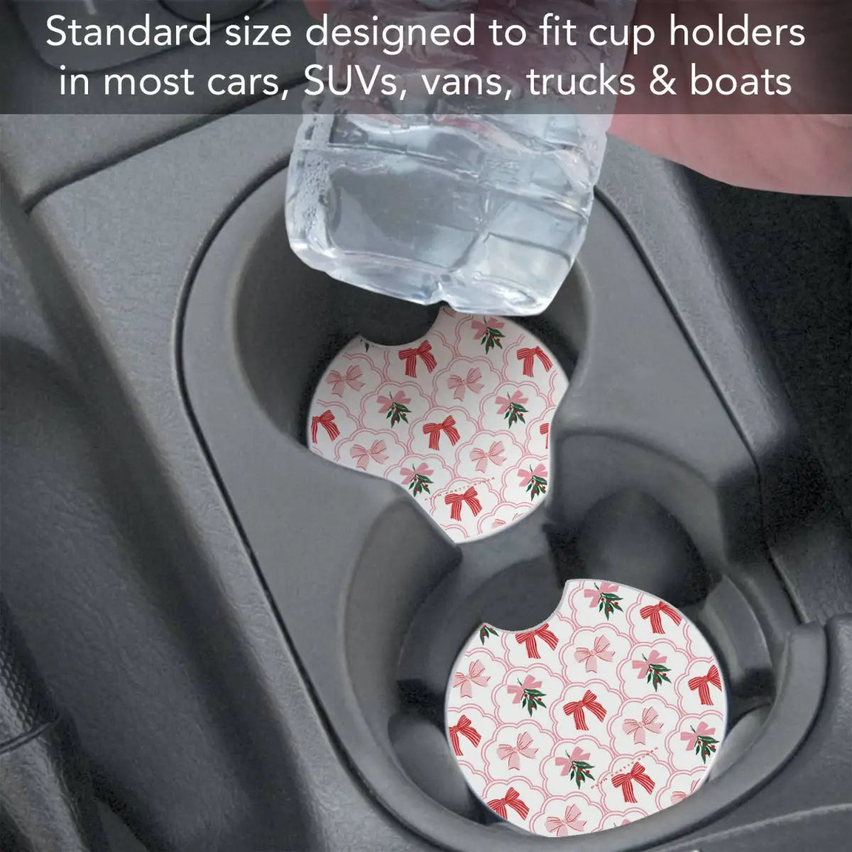 Stone Car Coaster - Coquette Holiday for Christmas - Thirstystone