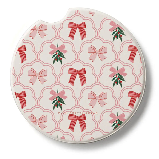 Stone Car Coaster - Coquette Holiday for Christmas - Thirstystone