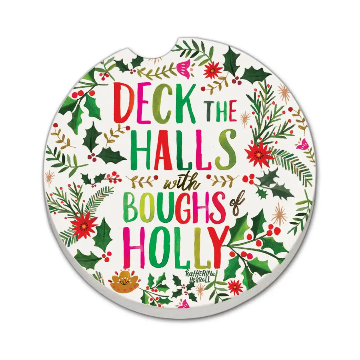Stone Car Coaster - Deck the Halls for Christmas - Thirstystone