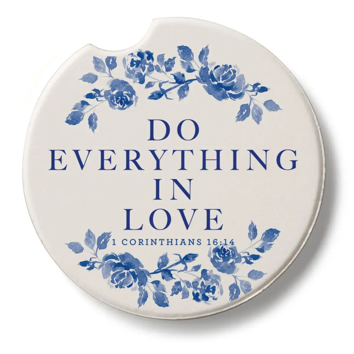 Stone Car Coaster - Do Everything in Love - Christian - CounterArt/Highland Home/Thirstystone