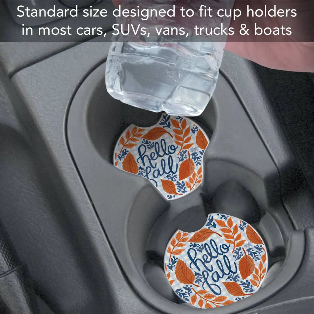 Stone Car Coaster - Hello Fall - Thirstystone