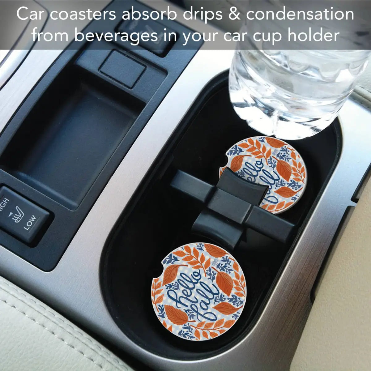 Stone Car Coaster - Hello Fall - Thirstystone