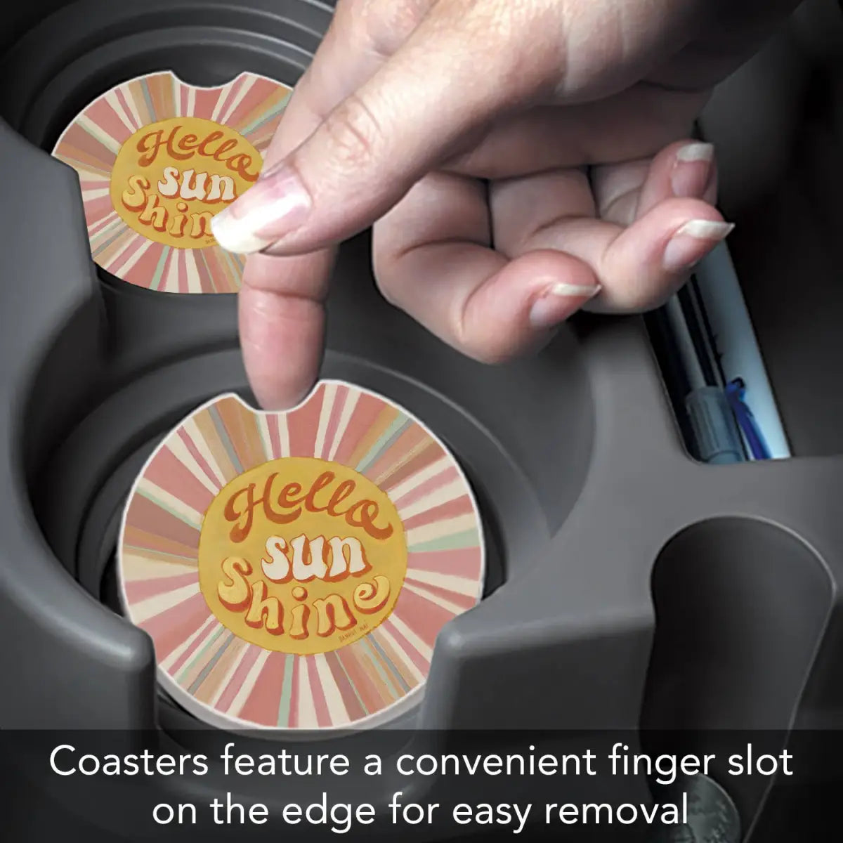 Stone Car Coaster - Hello Sunshine - Thirstystone