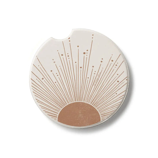 Stone Car Coaster - Mocha Sunrise - CounterArt/Highland Home/Thirstystone