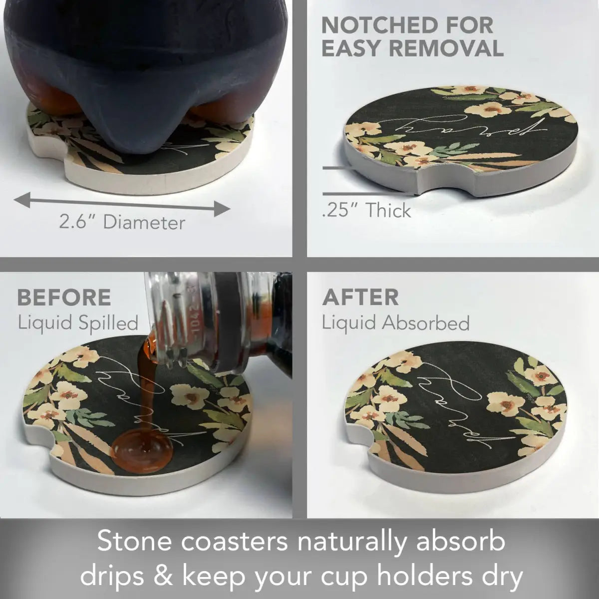 Stone Car Coaster - Pray - Thirstystone