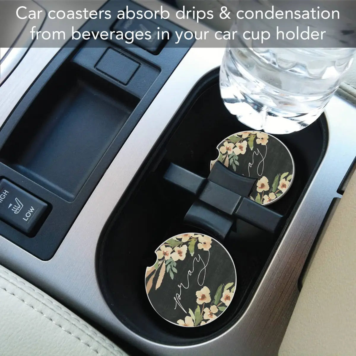 Stone Car Coaster - Pray - Thirstystone