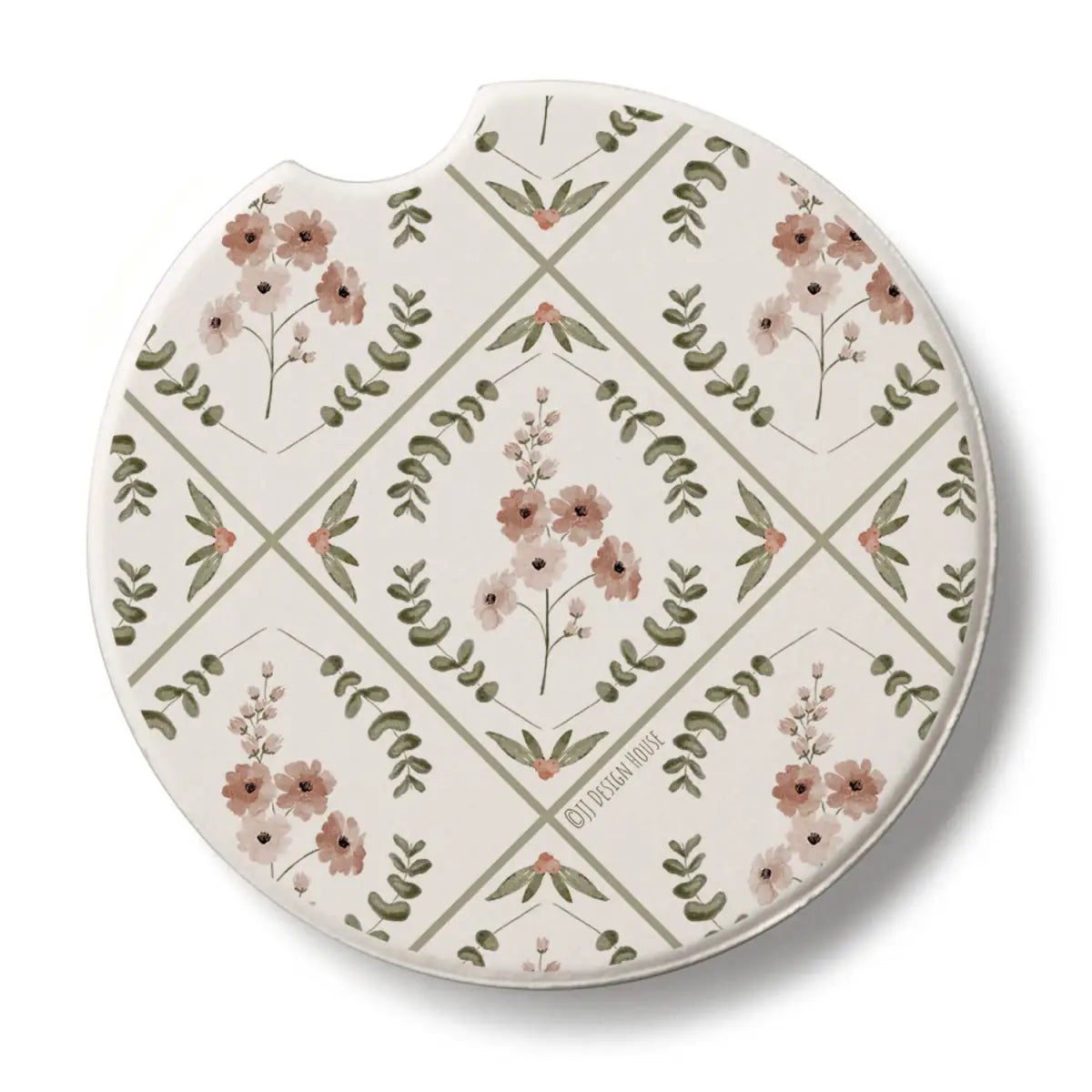Stone Car Coaster - Wildflowers - CounterArt/Highland Home/Thirstystone