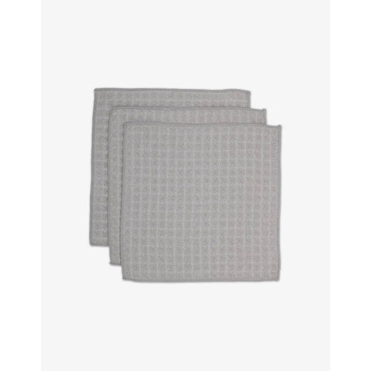 Luxury Waffle Washcloth Set - Stone - Set of 3 - Geometry