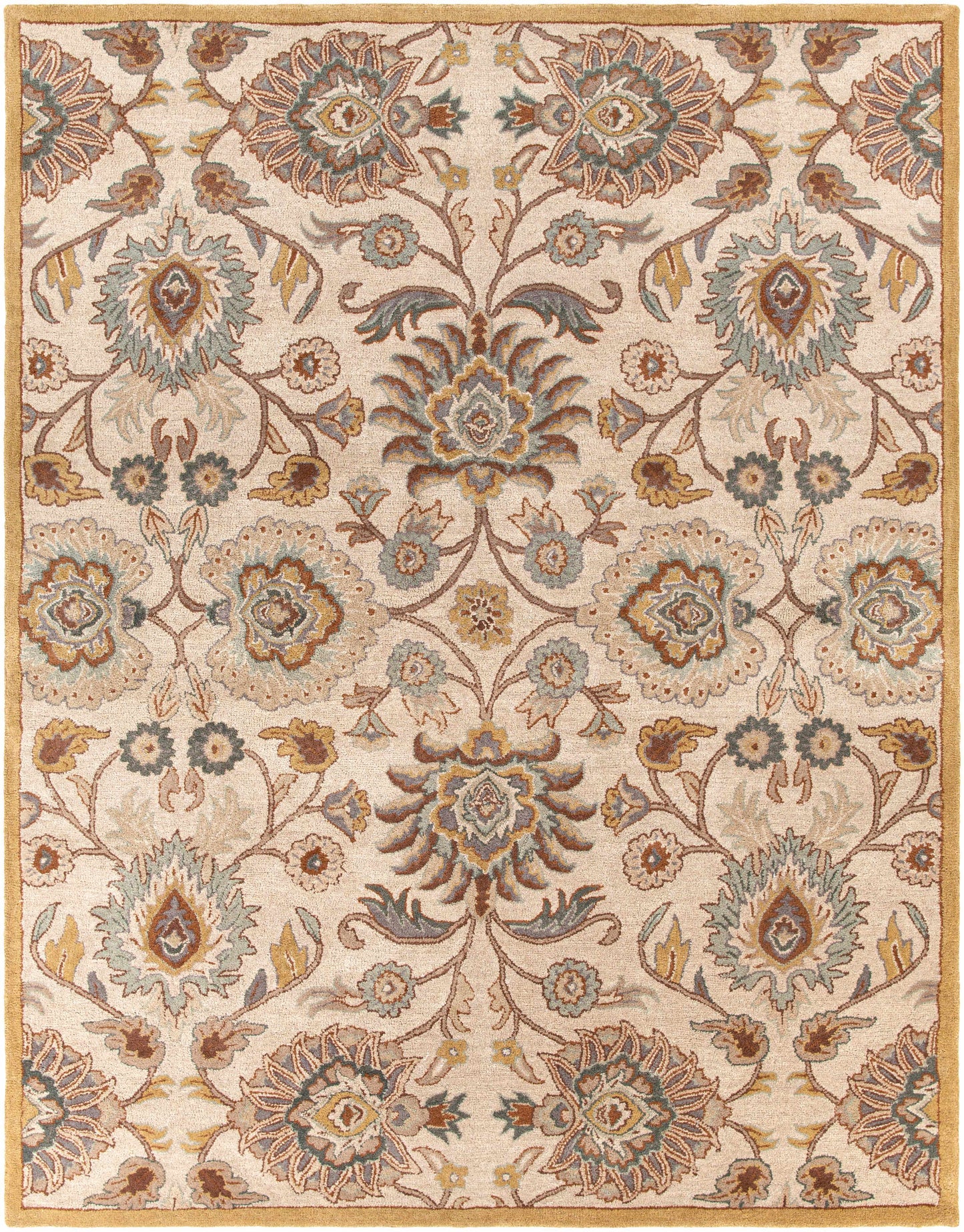 Conesus Hand Tufted Tan 1012 Wool Rug