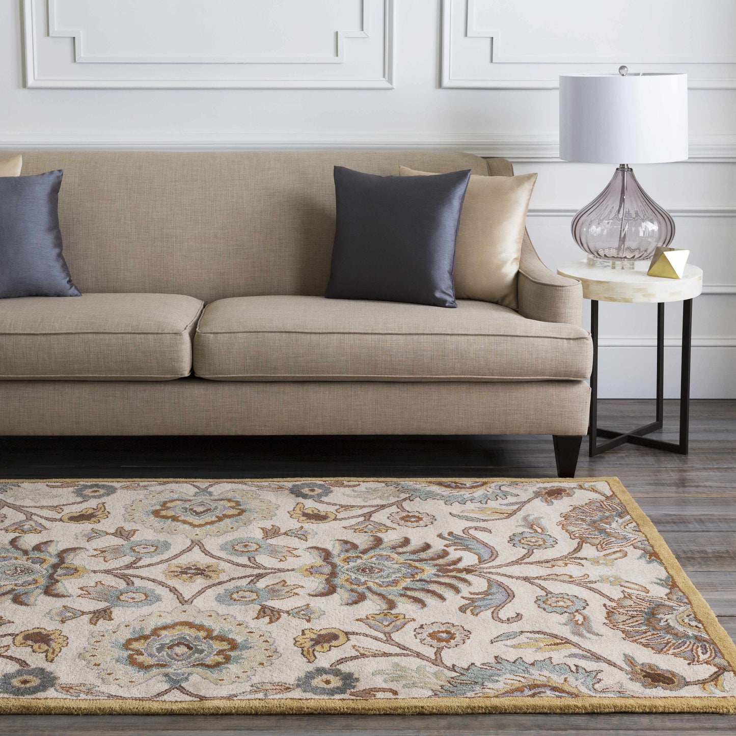 Conesus Hand Tufted Tan 1012 Wool Rug