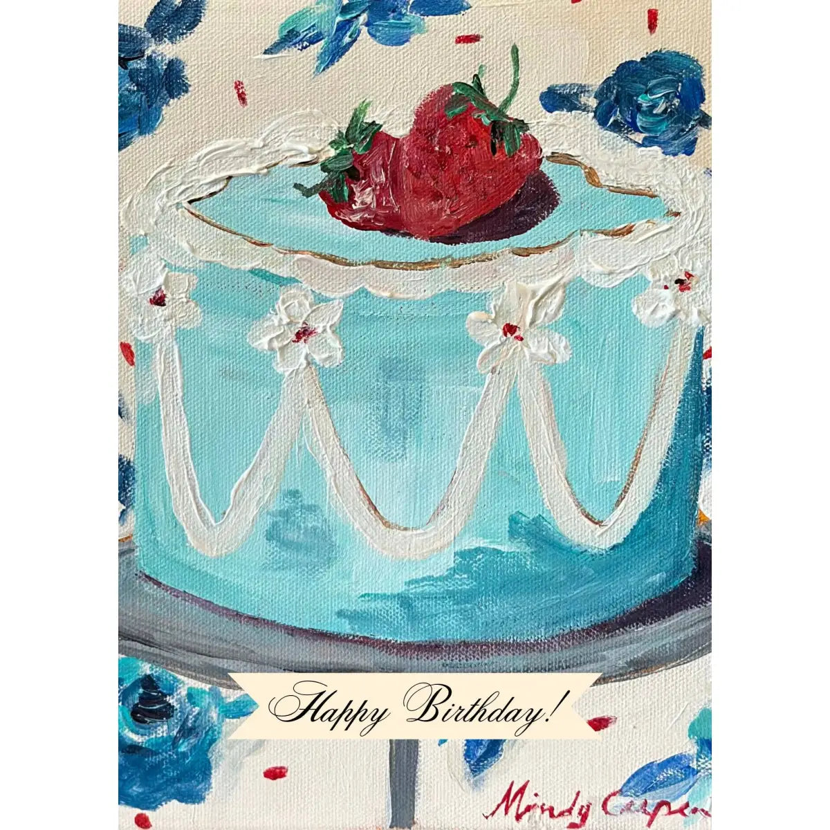 Birthday Greeting Card - Strawberry on Top - Carpe Diem Papers