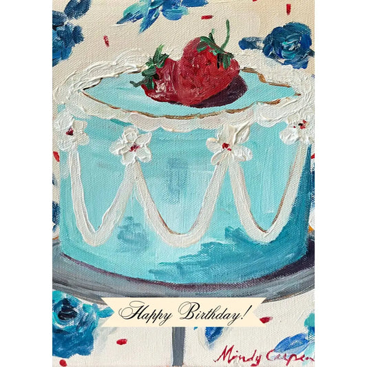 Birthday Greeting Card - Strawberry on Top - Carpe Diem Papers