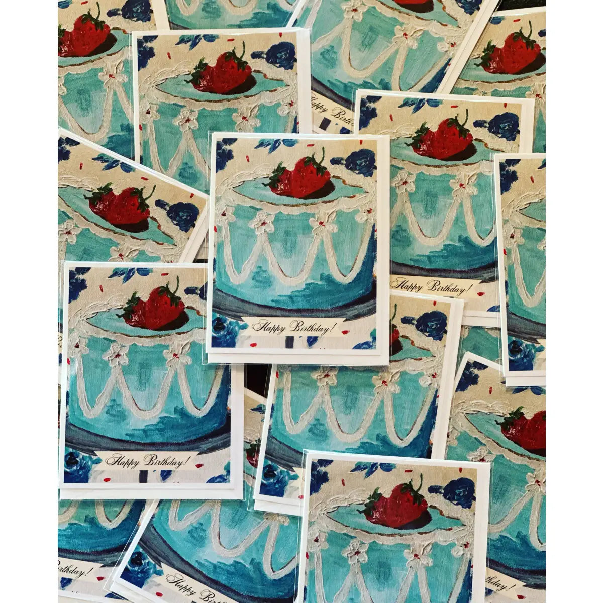 Birthday Greeting Card - Strawberry on Top - Carpe Diem Papers