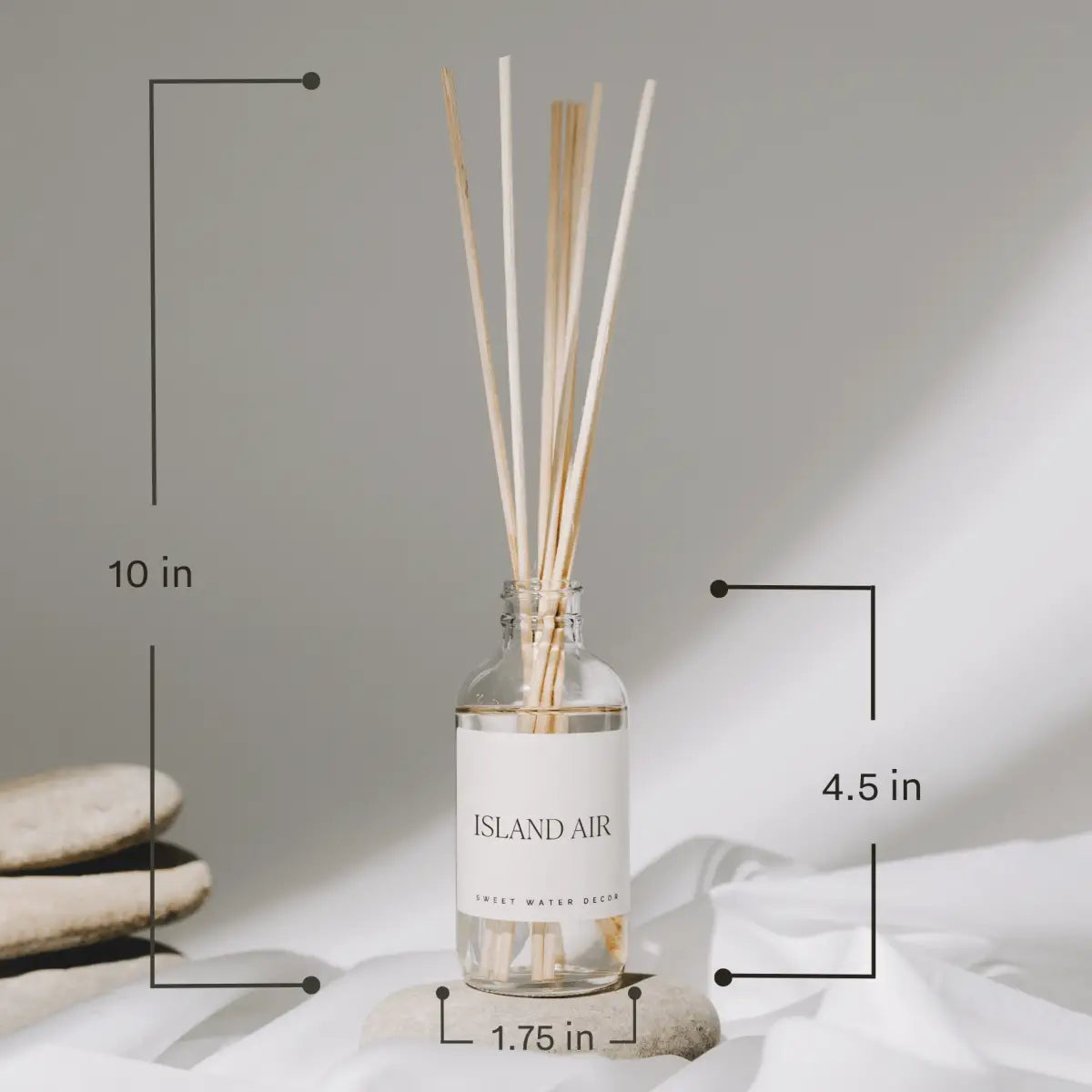 Stress Relief Clear Reed Diffuser - Sweet Water Decor