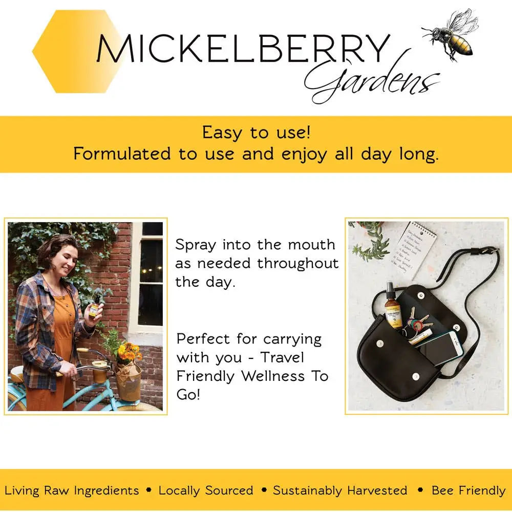 Herbal Honey Tonic Spray - Bee Calm - Stress Relief - Mickelberry Gardens