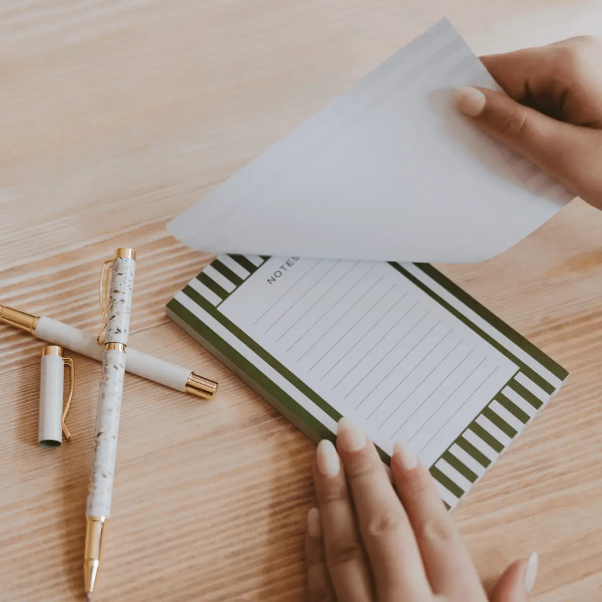 Striped Notepad - Sweet Water Decor