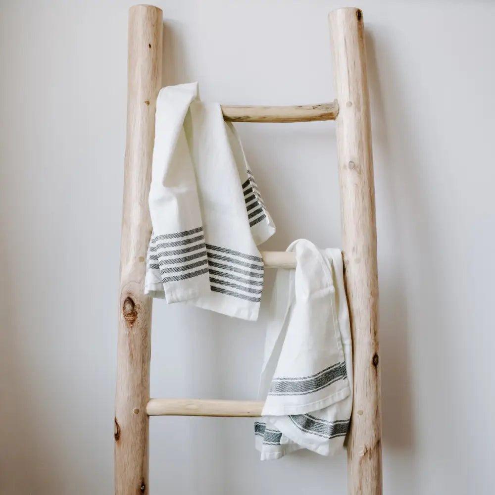 Striped Tea Towel - Three Stripes - Sweet Water Decor