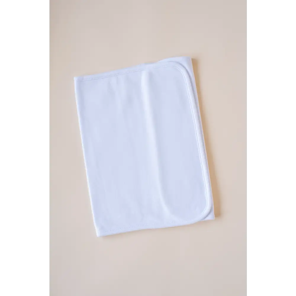 Sublimation Baby Products - White Plain Baby Burp Cloth / One Size - ARB Blanks