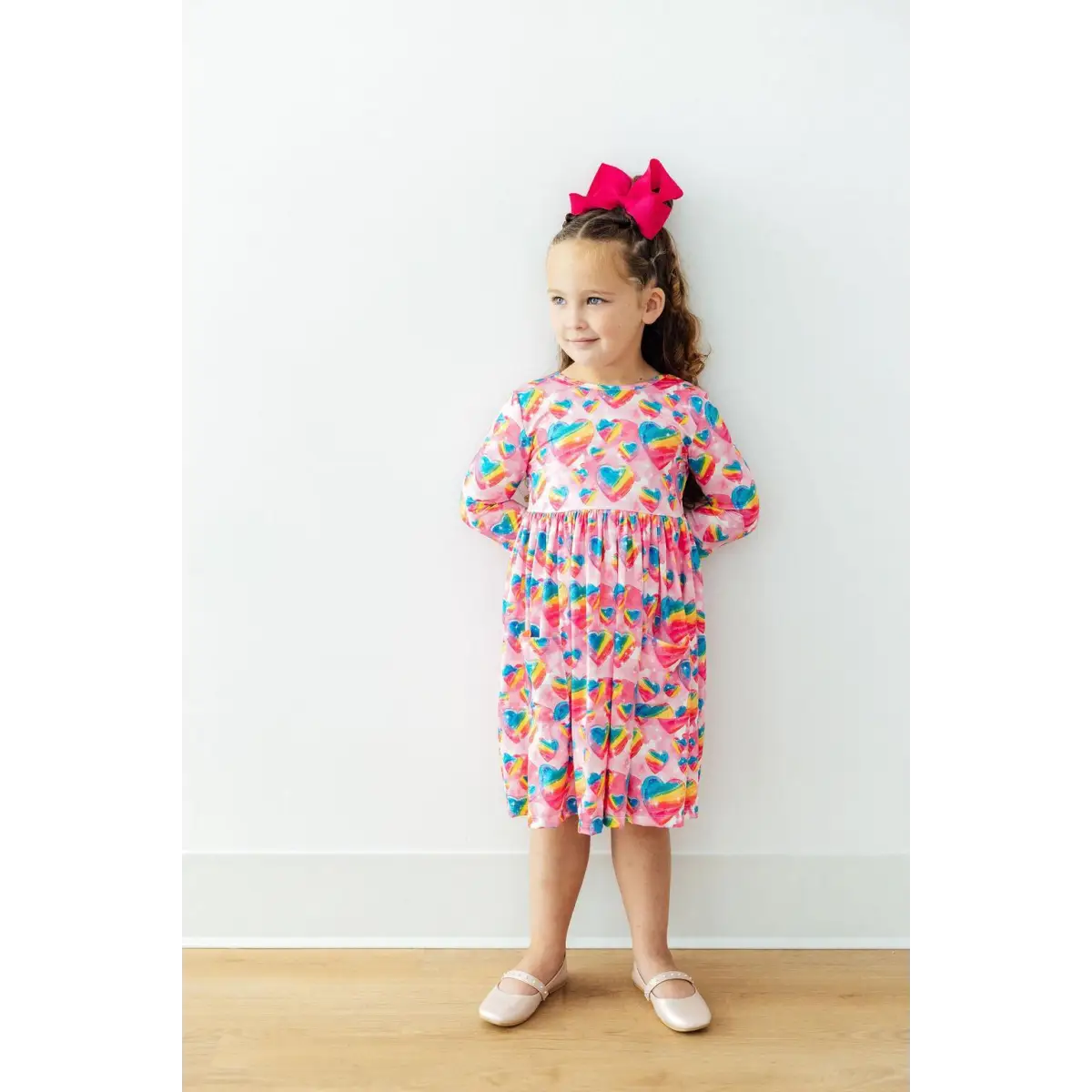 Pocket Twirl Dress - Sugar & Spice 3/4 Sleeve - Mila & Rose ®
