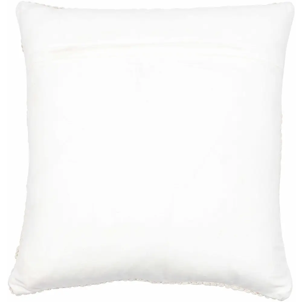 Sumiton White Textured Crochet Cotton Throw Pillow - Boutique Rugs
