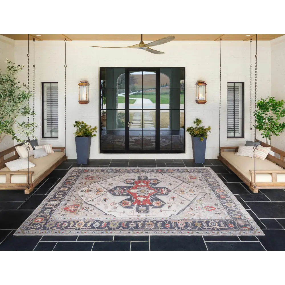 Sumiton White Textured Crochet Cotton Throw Pillow - Boutique Rugs