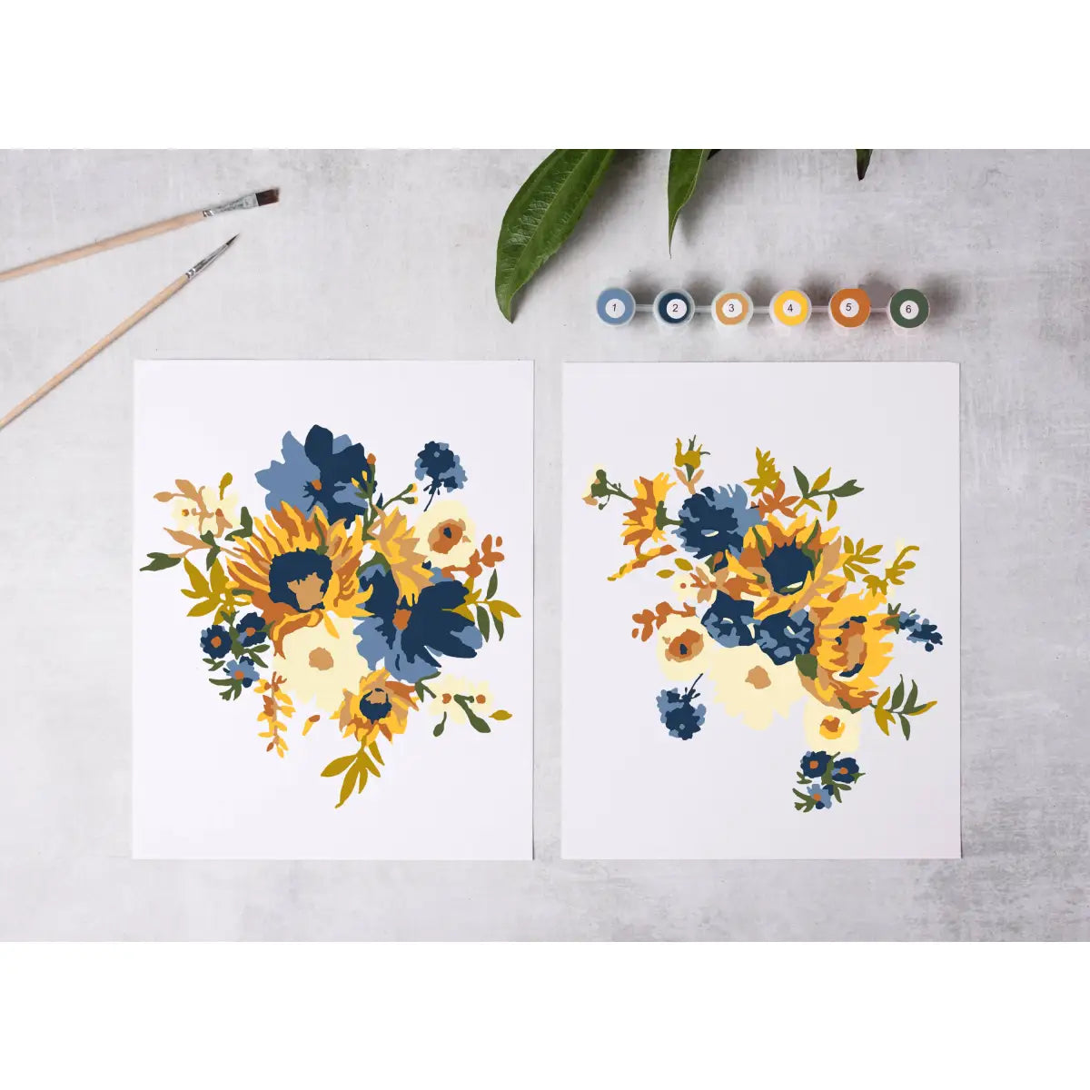 Paint-By-Number Kit - Sunflower Garden - Cate Paper Co.
