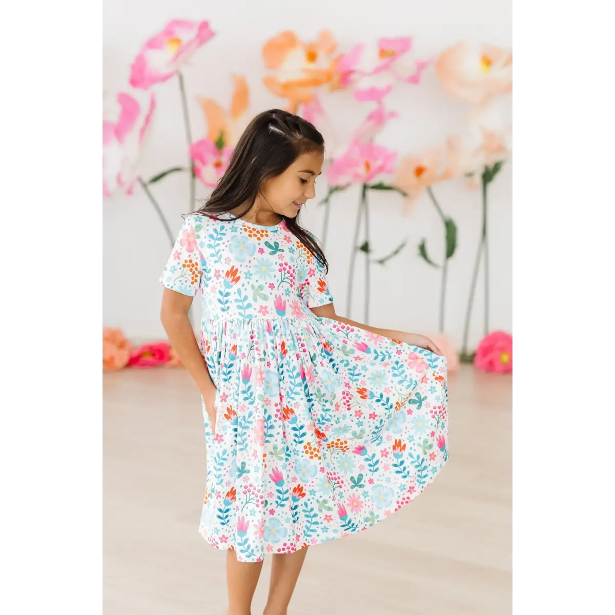 Pocket Twirl Dress - Sunlit Garden - Mila & Rose ®