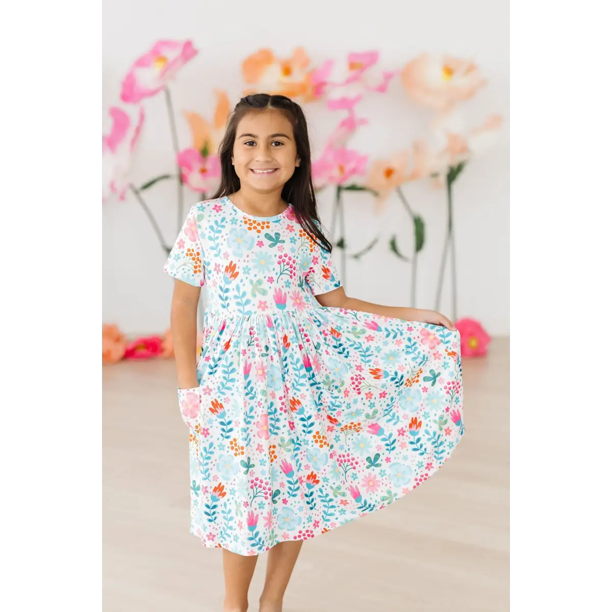 Pocket Twirl Dress - Sunlit Garden - Mila & Rose ®