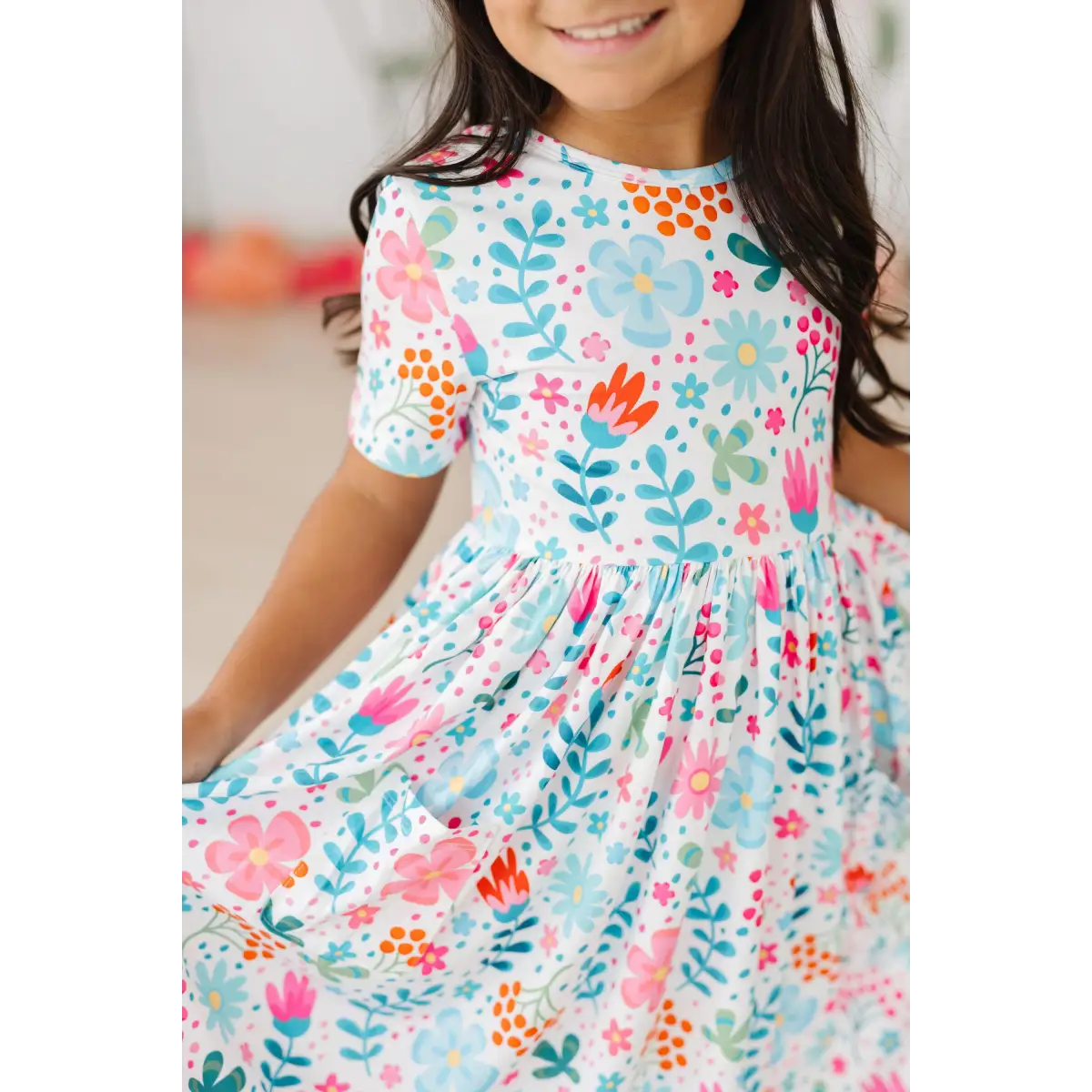 Pocket Twirl Dress - Sunlit Garden - 6-12M - Mila & Rose ®