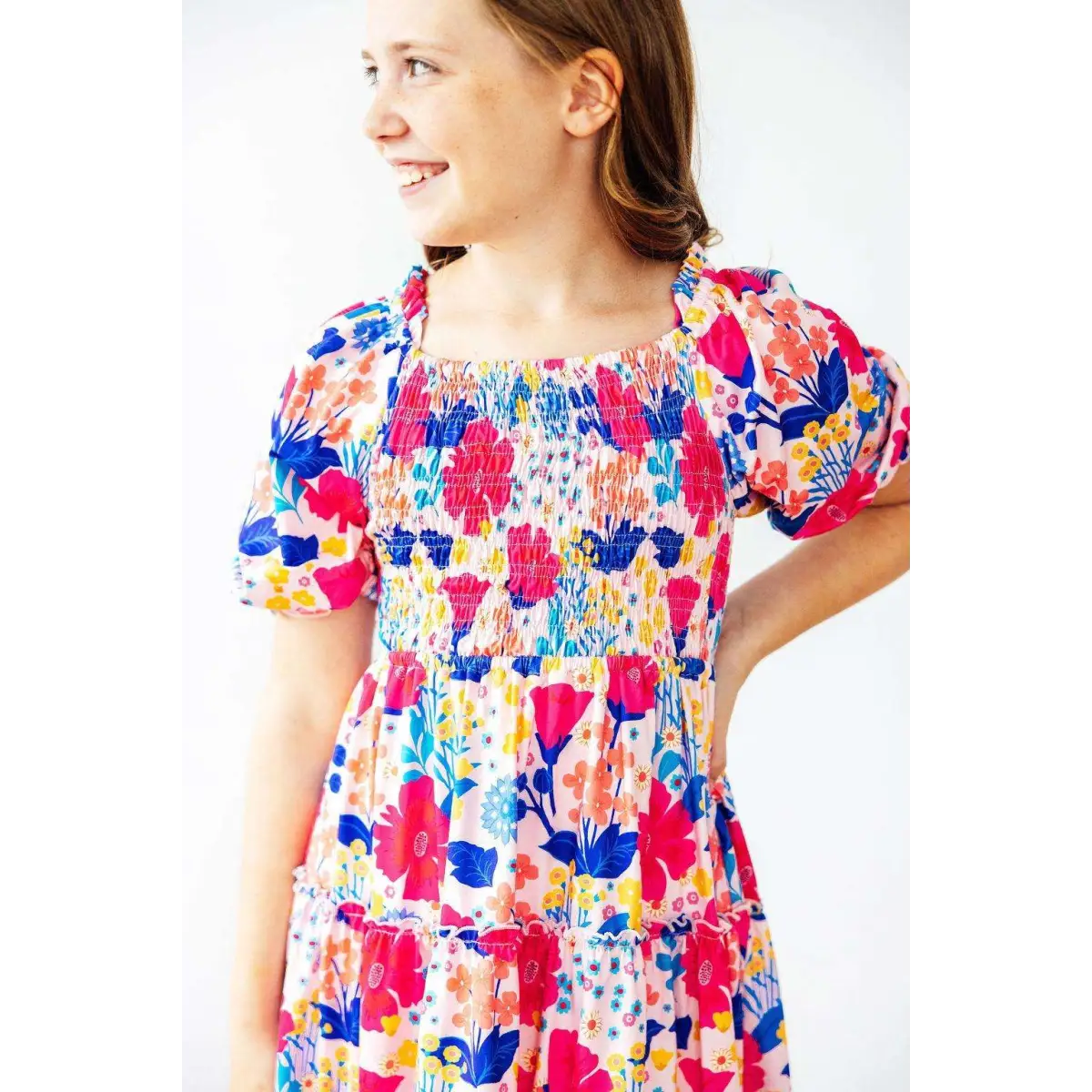 Sunshine Garden Smocked Ruffle Dress - Mila & Rose ®