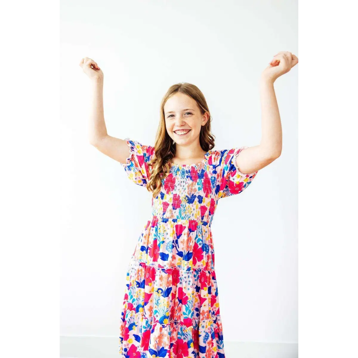 Sunshine Garden Smocked Ruffle Dress - Mila & Rose ®