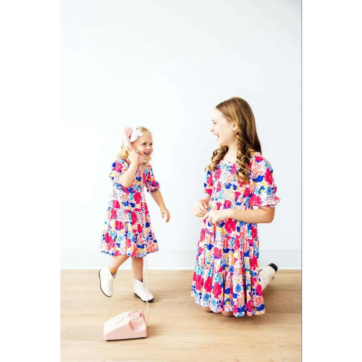 Sunshine Garden Smocked Ruffle Dress - Mila & Rose ®
