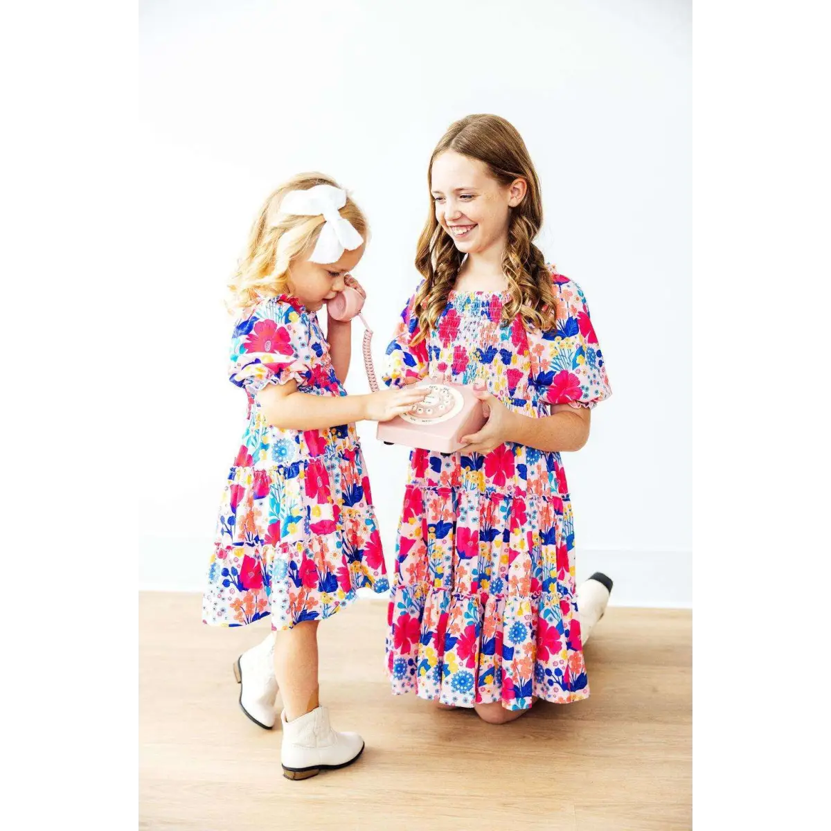 Sunshine Garden Smocked Ruffle Dress - Mila & Rose ®