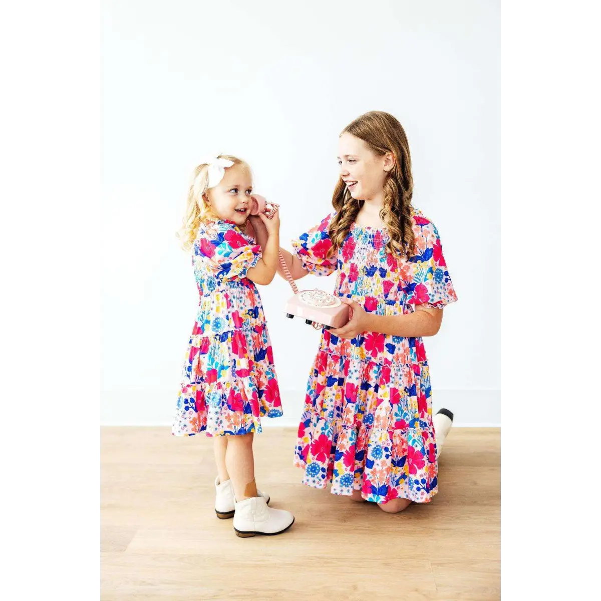 Sunshine Garden Smocked Ruffle Dress - Mila & Rose ®