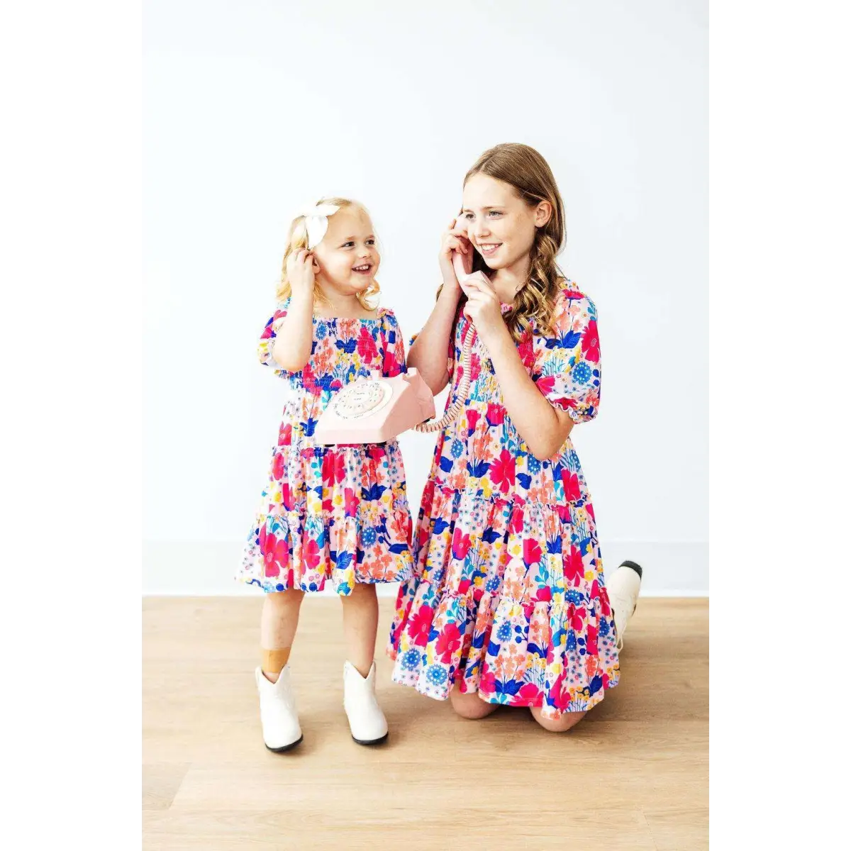 Sunshine Garden Smocked Ruffle Dress - Mila & Rose ®