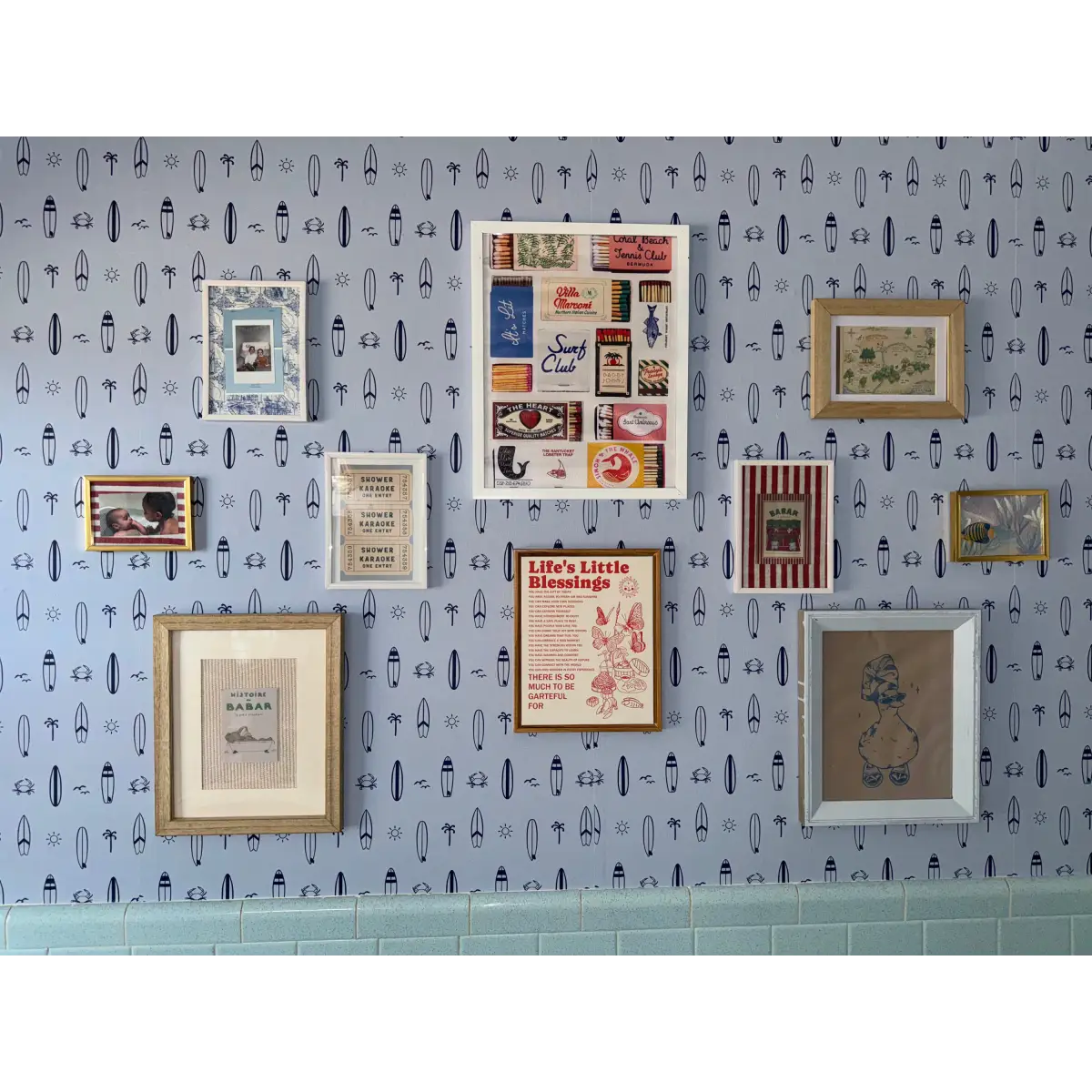 Surfs Up Wallpaper - Surfboards for Kids - by In My Jammers - Loomwell Home Goods