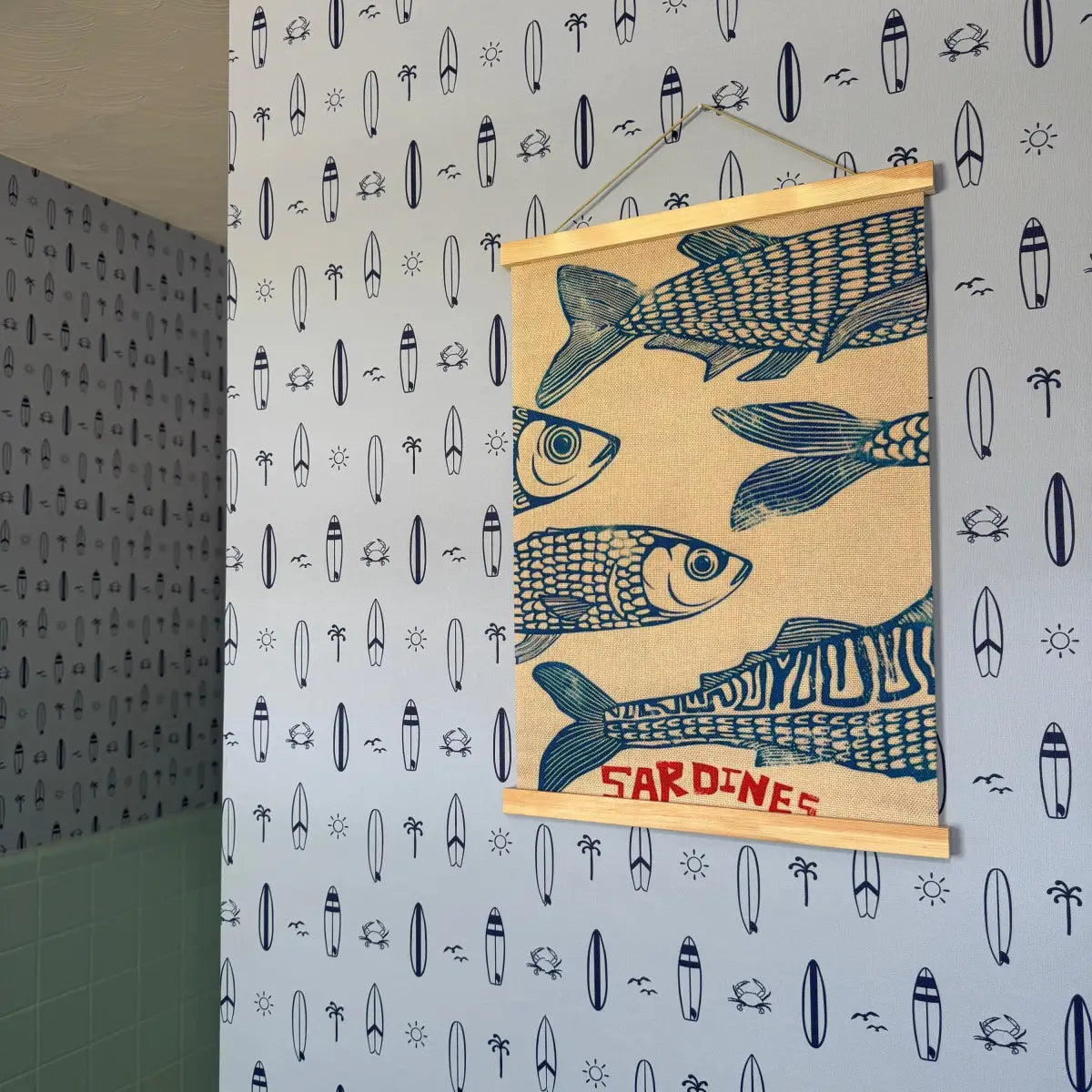 Surfs Up Wallpaper - Surfboards for Kids - by In My Jammers - Loomwell Home Goods