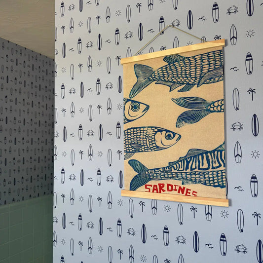 Surfs Up Wallpaper - Surfboards for Kids - by In My Jammers - Loomwell Home Goods
