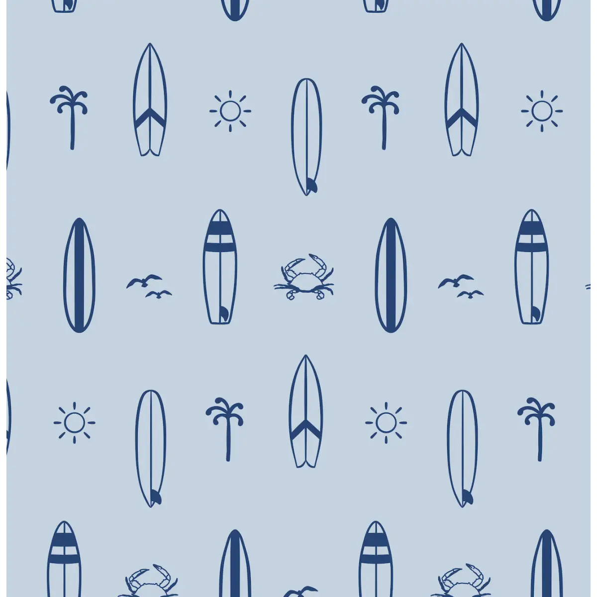 Surfs Up Wallpaper - Surfboards for Kids - by In My Jammers - Loomwell Home Goods