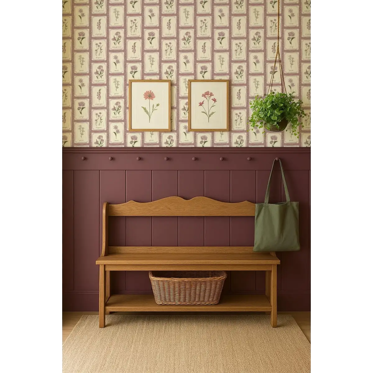 Susan Wallpaper - Flower Seed Packets - by Hearten Design - Loomwell Home Goods