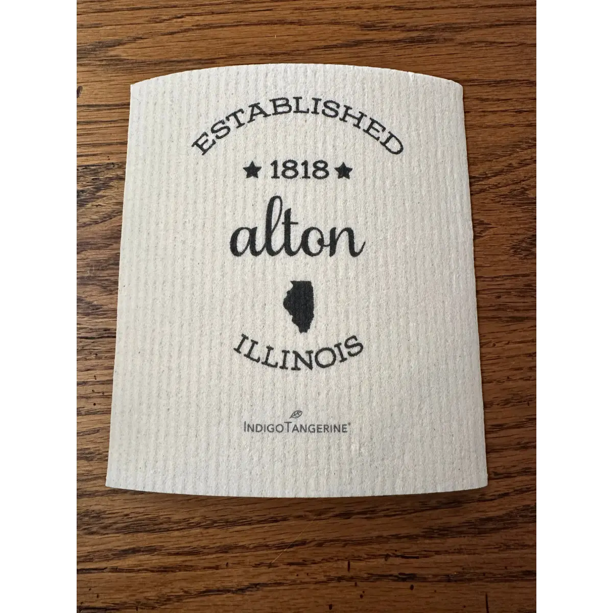 Swedish Dish Cloth - Alton Illinois - Indigo Tangerine