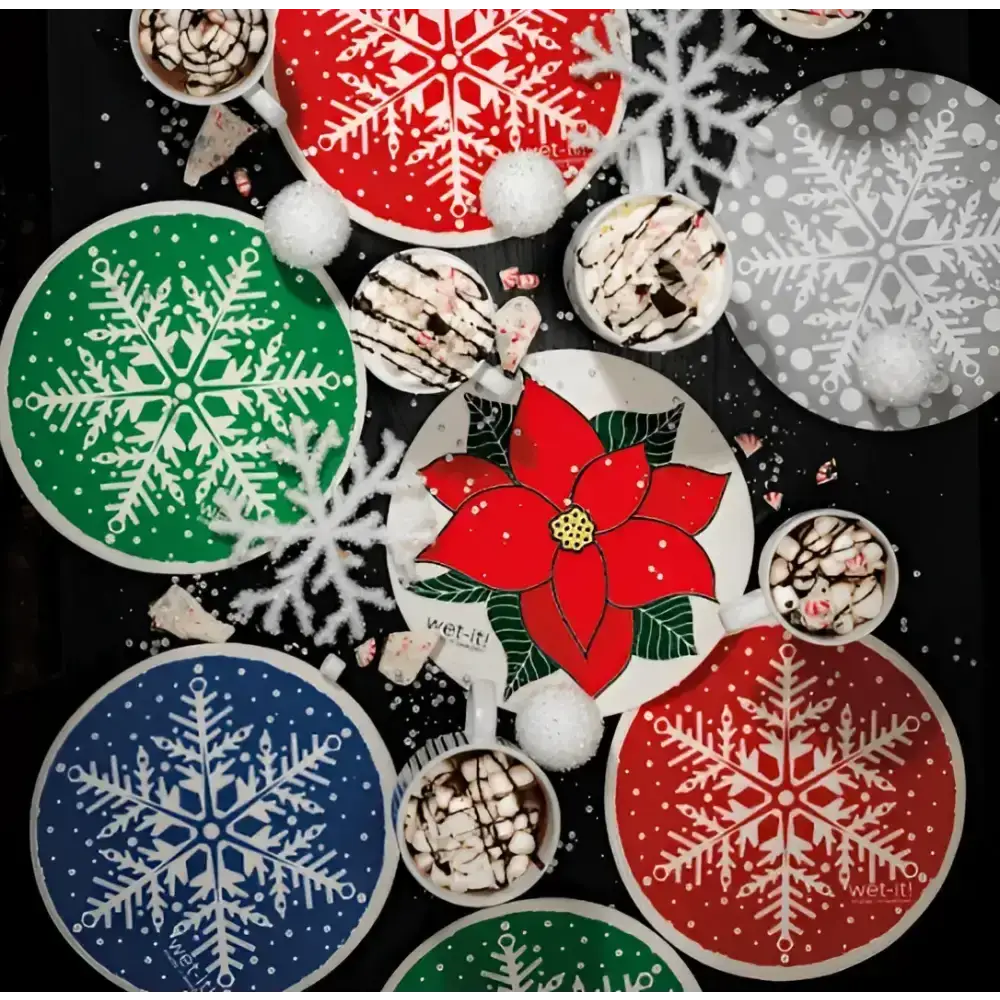 Swedish Dish Cloth - Blue Snowflake - Wet-it!