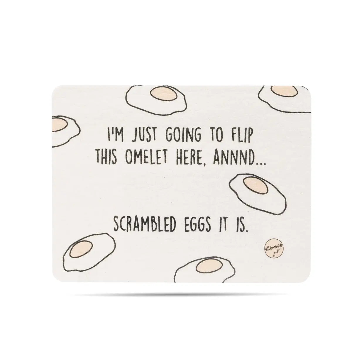 Swedish Dish Cloth - Flip this Omelet - Funny - ellembee gift