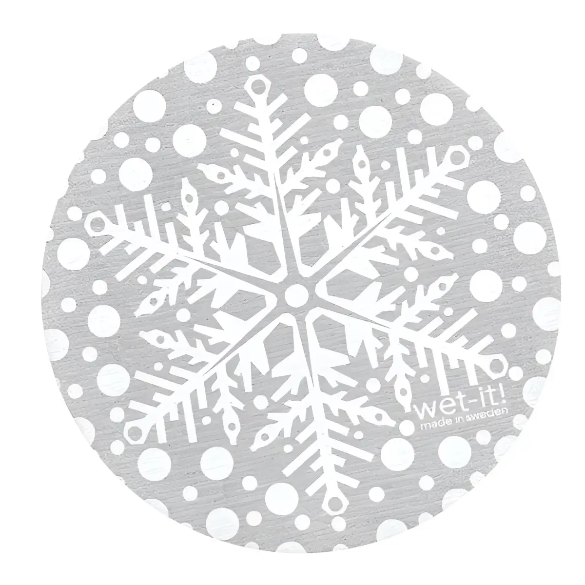 Swedish Dish Cloth - Gray Snowflake - Wet-it!