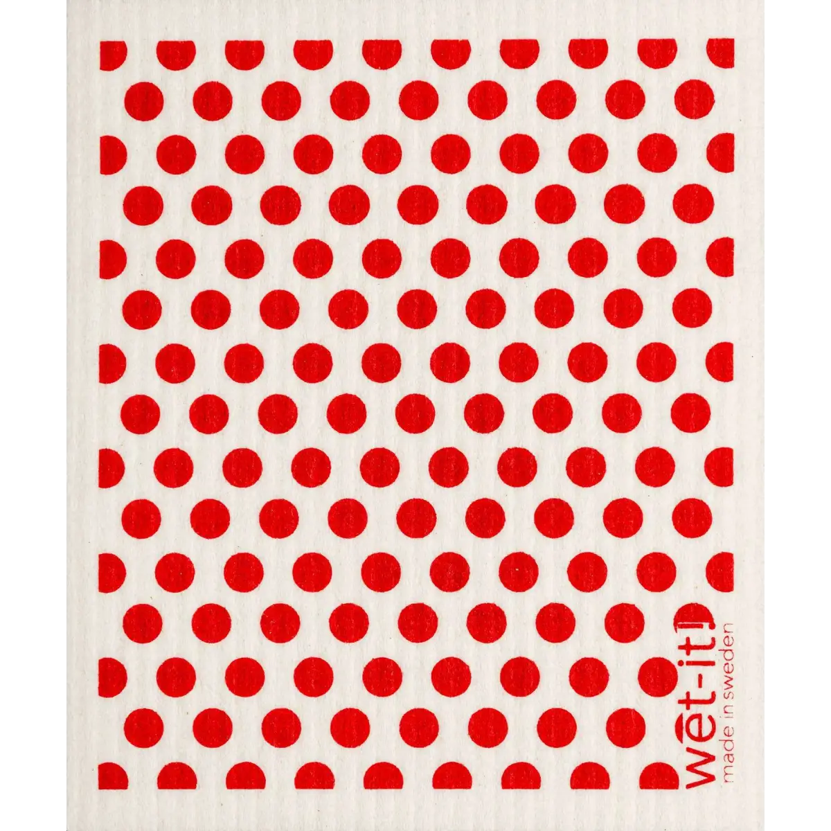 Swedish Dish Cloth - Red Dots - Wet-it!