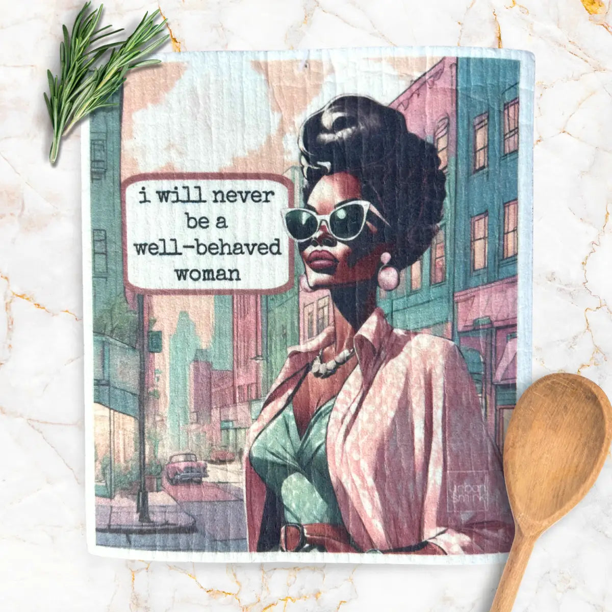Swedish Dishcloth - Well-Behaved Woman - Funny - Urban Smirk