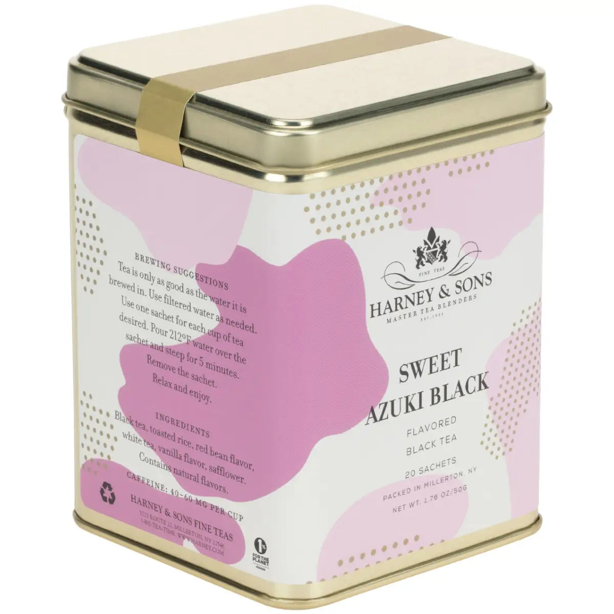 Sweet Azuki Black Tea - Tin of 20 Sachets - Sachets / Tin of 20 Sachets - Harney & Sons Fine Teas