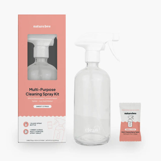 Sweet Citrus Multi-Purpose Cleaner Concentrate Refill Kit with Bottle - NATURE BEE