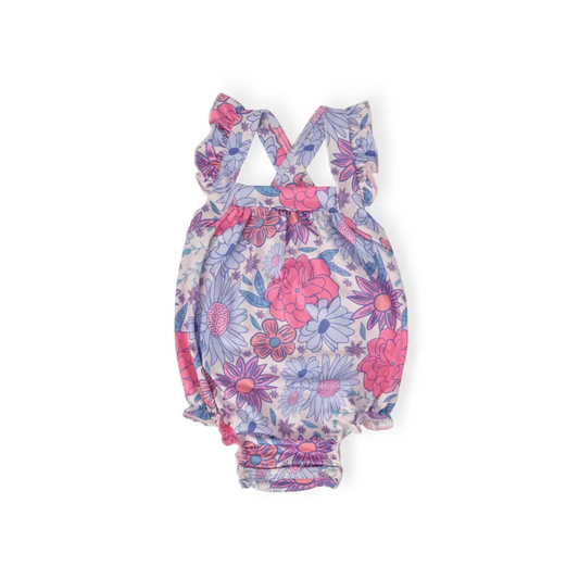 Sweet Springtime Ruffle Cross Back Romper - Mila & Rose ®