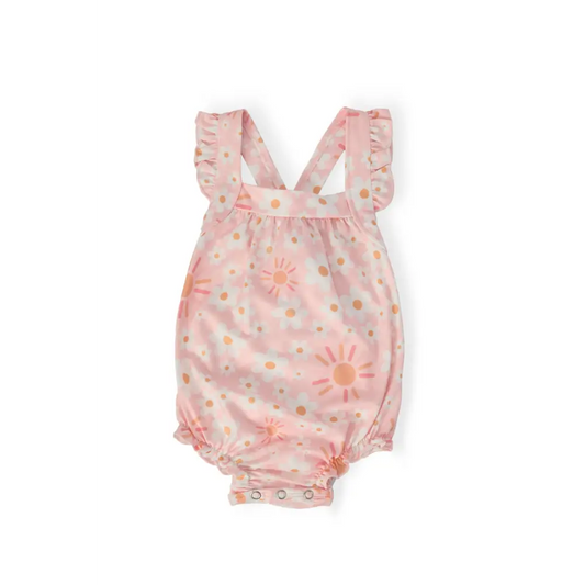 Sweet & Sunny Ruffle Cross Back Romper - Mila & Rose ®